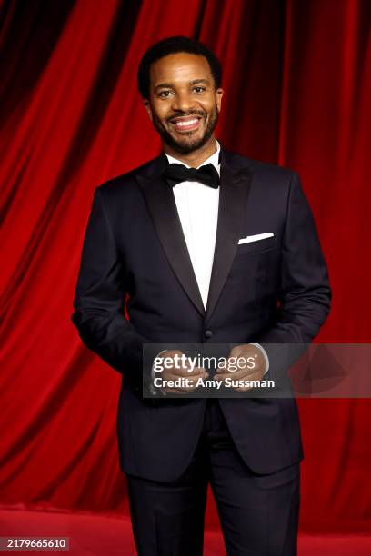 André Holland attends The Fourth Annual Academy Museum Gala at Academy Museum of Motion Pictures on October 19, 2024 in Los Angeles, California.