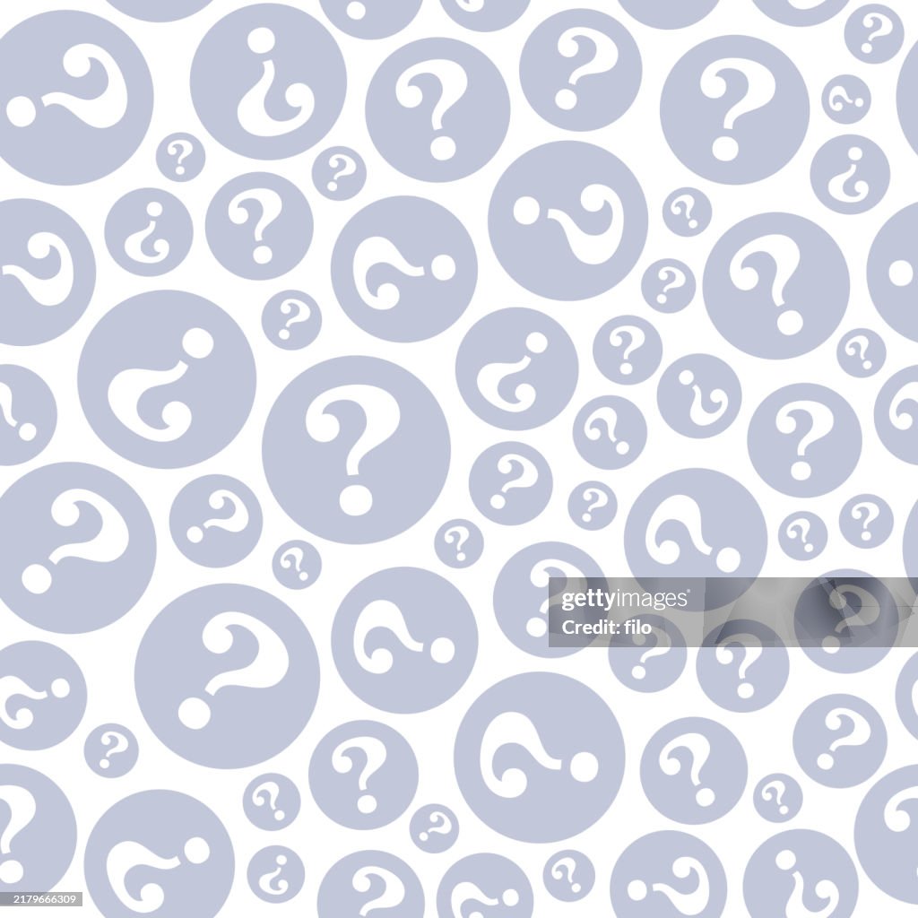 Question Mark Seamless Repeating Tileable Background