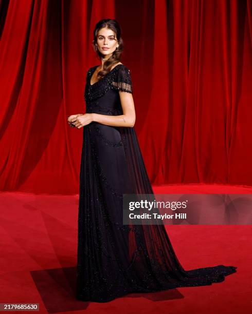 Kaia Gerber attends the 2024 Academy Museum Gala at Academy Museum of Motion Pictures on October 19, 2024 in Los Angeles, California.