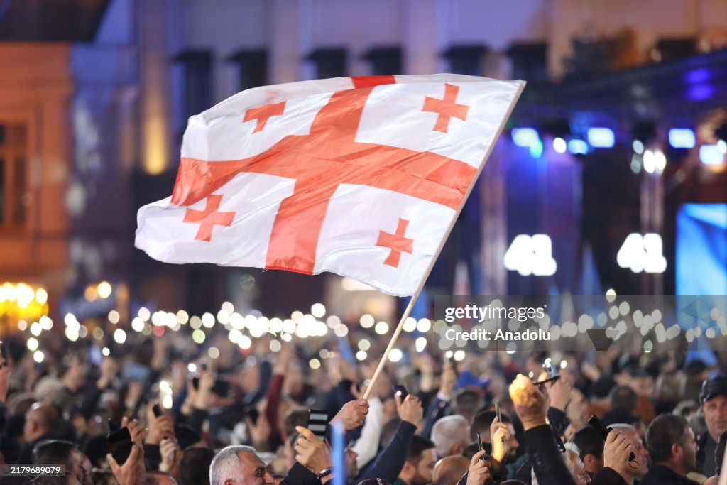 Georgian Dream Party is organizing election rally in the capital Tbilisi ahead of the general elections to be held on October 26