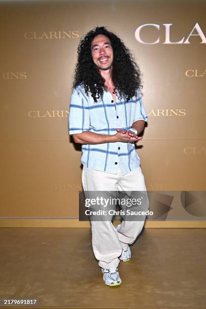 Cole Walliser attends Clarins Double Serum Generation 9 Launch Event at the Long Center for the Performing Arts on October 19, 2024 in Austin, Texas.