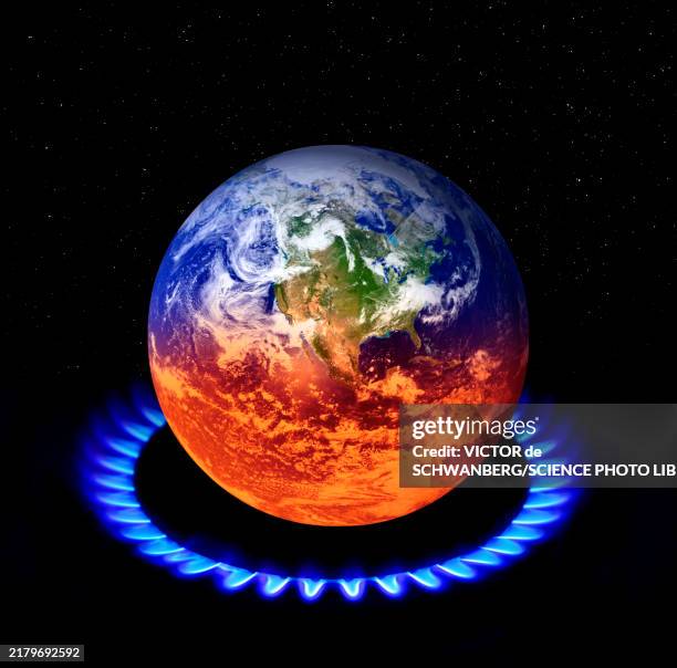 hot earth, conceptual illustration - burning stock illustrations