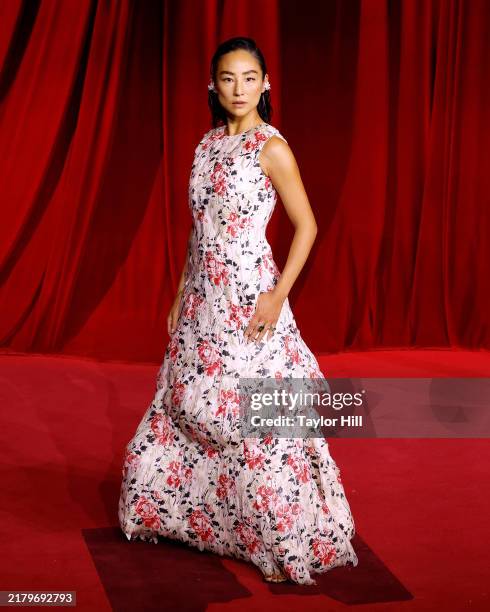 Greta Lee attends the 2024 Academy Museum Gala at Academy Museum of Motion Pictures on October 19, 2024 in Los Angeles, California.