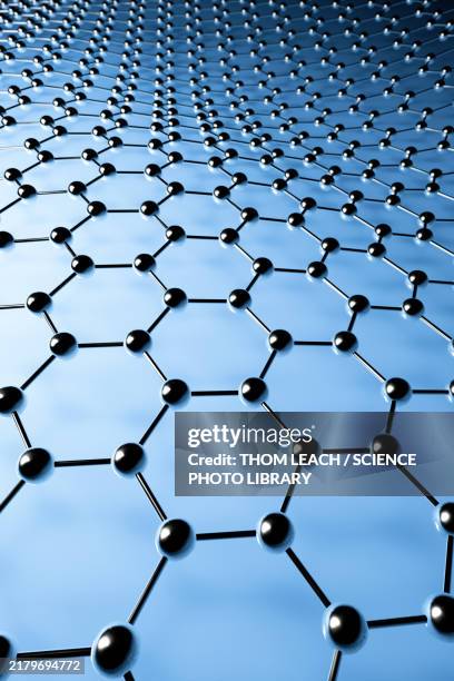 graphene sheet, illustration - graphite stock illustrations