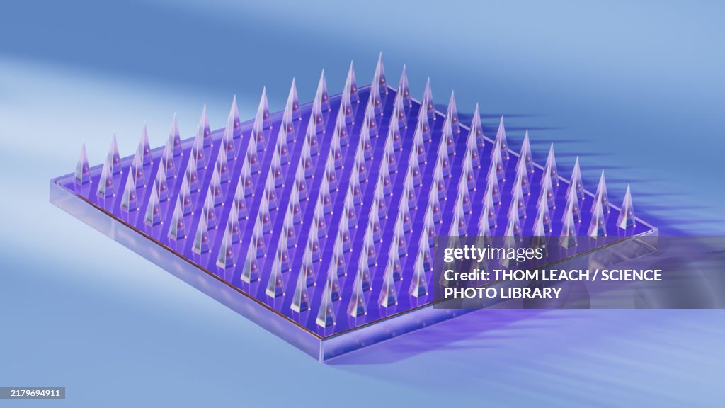 Printed mRNA vaccine patch, Illustration