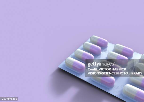 pills, illustration - blister pack stock illustrations
