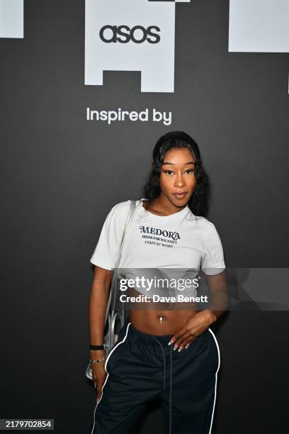 Giovanna Mae attends the Inspired By ASOS event at Drop City on October 23, 2024 in London, England.