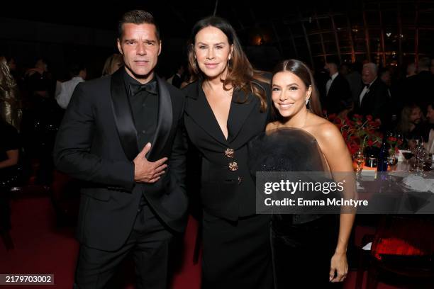 Ricky Martin, Karla Sofía Gascón, and Eva Longoria attend the Academy Museum of Motion Pictures 4th Annual Gala in Partnership with Rolex at Academy...