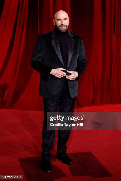 John Travolta attends the 2024 Academy Museum Gala at Academy Museum of Motion Pictures on October 19, 2024 in Los Angeles, California.