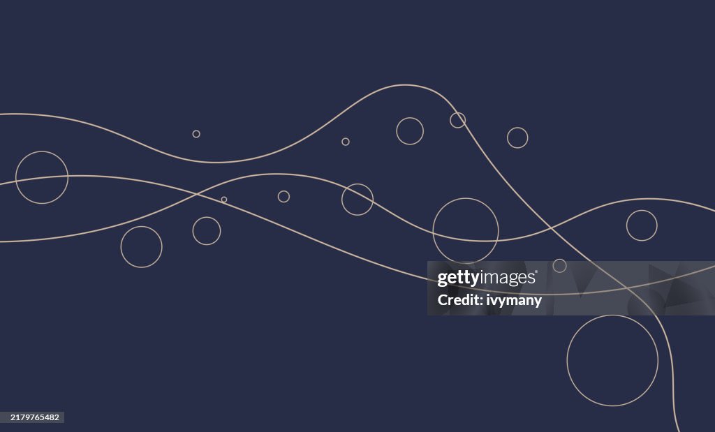 Dynamic Circle Pattern Abstract Flowing Dynamic Line With Circle Pattern Vector Background ...