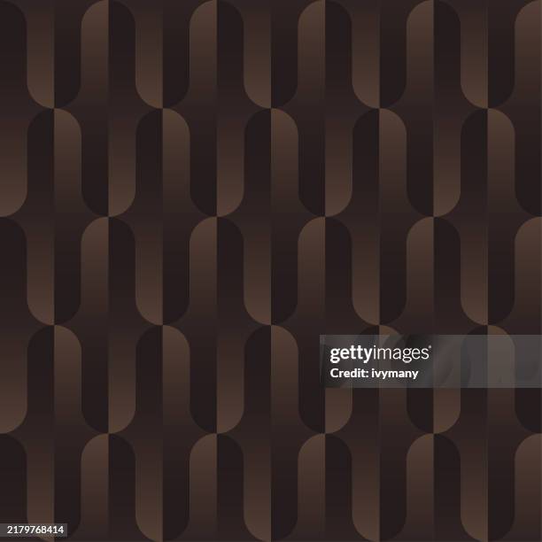 abstract fashionable curve gradient seamless pattern vector background - brown gradient stock illustrations
