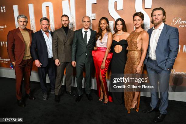 Dave Annable, James Jordan, Jonah Wharton, Michael Kelly, Zoe Saldana, Genesis Rodriguez, Jill Wagner, and Thad Luckinbill at the "Lioness" season 2...