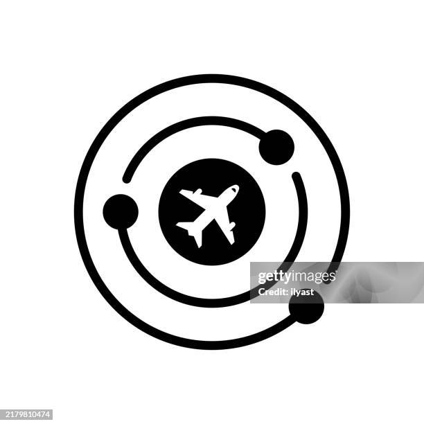 illustrations, cliparts, dessins animés et icônes de un dessin au trait simple d’un contrôle de la circulation aérienne - radar