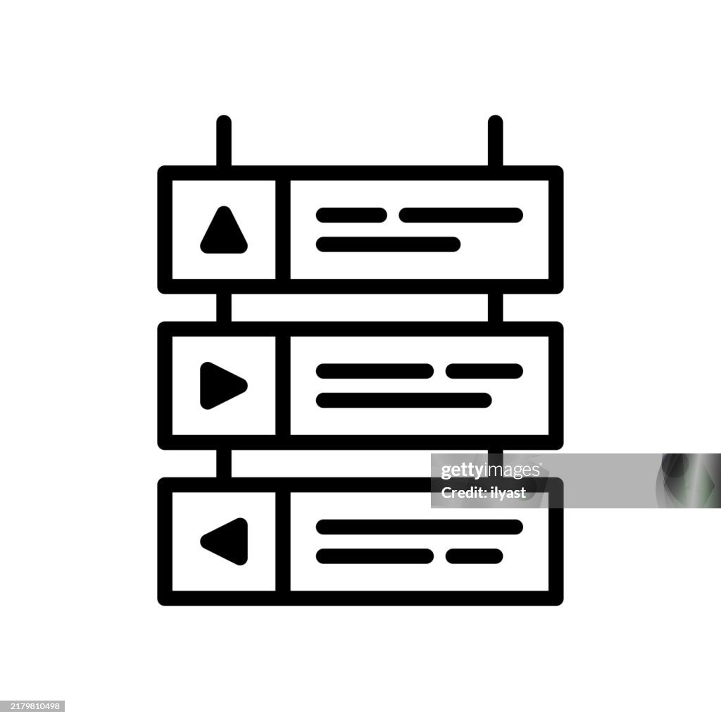 A simple line drawing of an Airport Signage