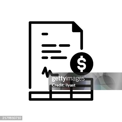 A simple line drawing of an Invoice A simple line drawing of an Invoice