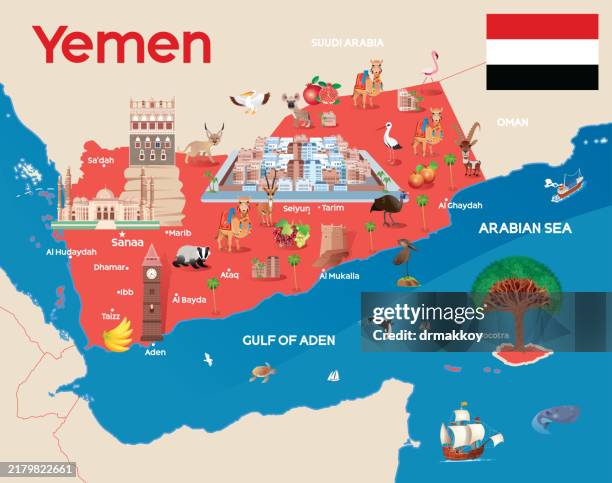 yemen - socotra island yemen stock illustrations