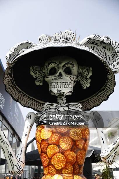 La Calavera Catrina in the Paddock during previews ahead of F1 Grand Prix of Mexico - Previews at Autodromo Hermanos Rodriguez on October 24, 2024 in...