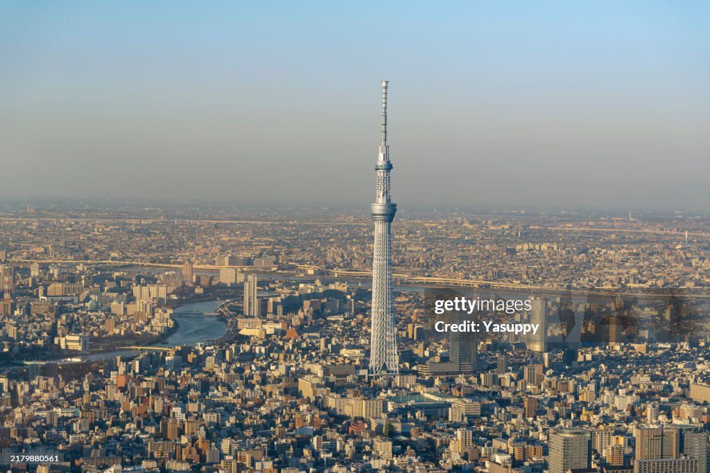 The Skytree seen from Above the sky