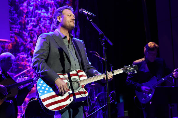 Blake Shelton performs onstage at the Class of 2024 Medallion Ceremony at Country Music Hall of Fame and Museum on October 20, 2024 in Nashville,...