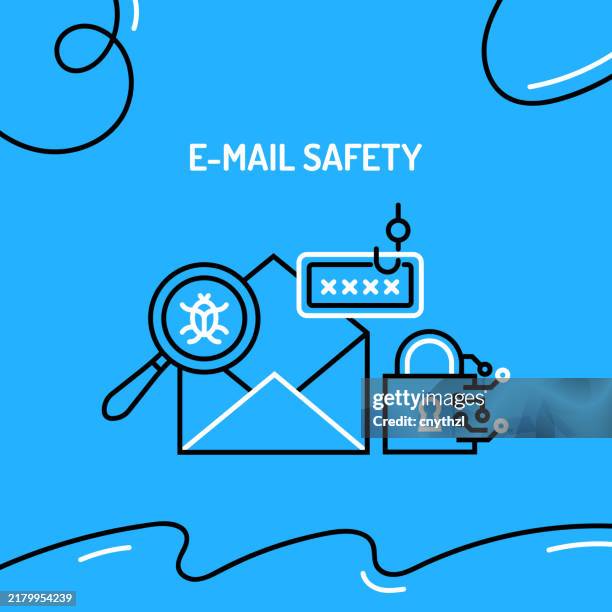 Email Risk Graphics Email Safety Concept Vector Illustration High-Res Vector Graphic ...