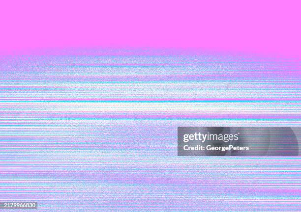 spot lit, soft background with horizontal stripes and glitch technique - dramatic spotlight stock illustrations
