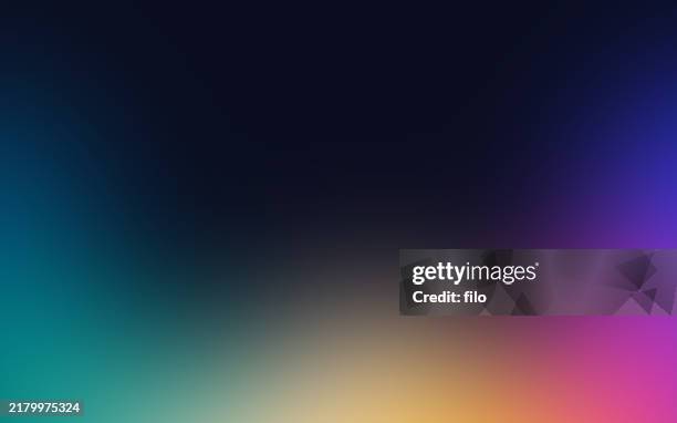 modern smooth gradient rainbow background - black celebration background stock illustrations