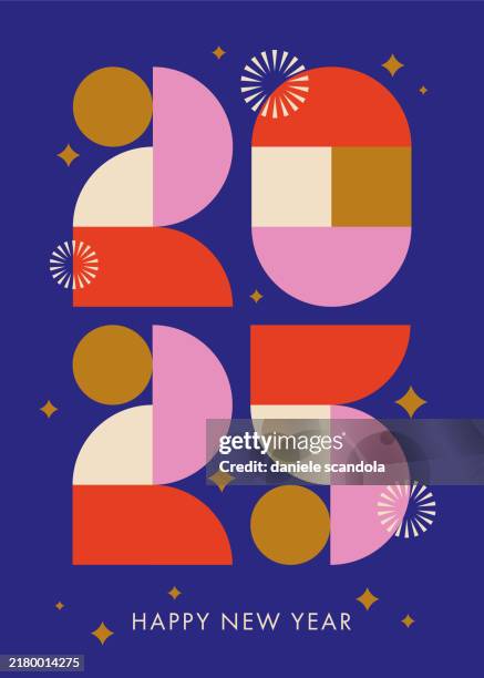 illustrations, cliparts, dessins animés et icônes de happy new year, poster, banner and card design. - voeux