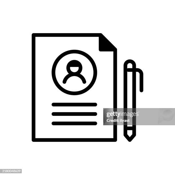 a simple line drawing of a last will and testament - probate stock illustrations
