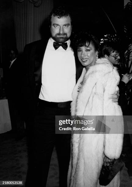 American actor & former football player John Matuszak and make-up artist Stephanie Cozart Burton attend the Myasthenia Gravis Foundation's...
