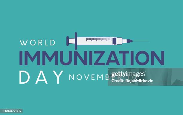 ilustrações de stock, clip art, desenhos animados e ícones de world immunization day, november 10. vector - semana
