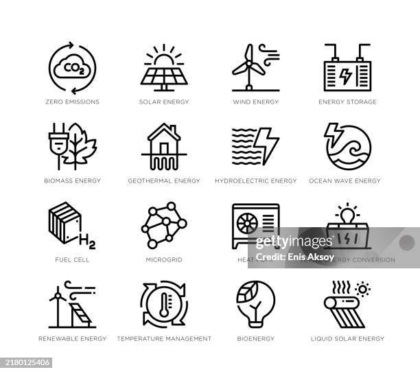 illustrations, cliparts, dessins animés et icônes de icônes de la durabilité et de l’énergie renouvelable - énergie éolienne
