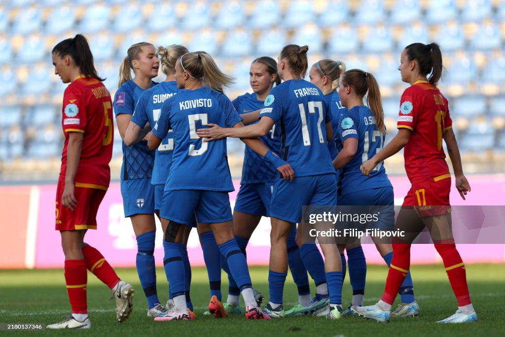 Montenegro v Finland - UEFA Women's EURO 2025 Play-Off Round One First Leg