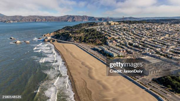 san francisco ocean beach - ocean beach stock pictures, royalty-free photos & images