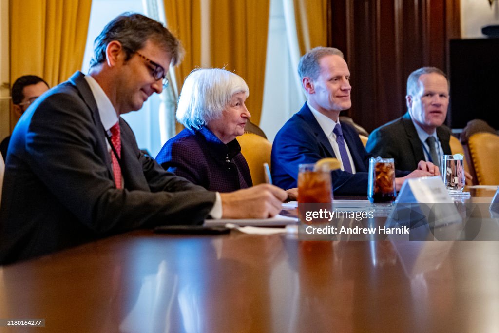 Treasury Secretary Yellen Holds Bilateral Meeting With Turkish Minister Of Finance Mehmet Simsek