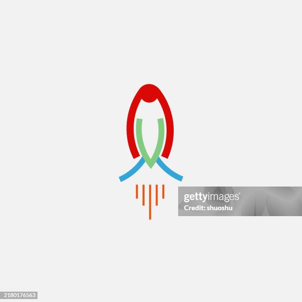 Colorful Rockerty 120 Modern Rocket Logo High Res Illustrations - Getty Images