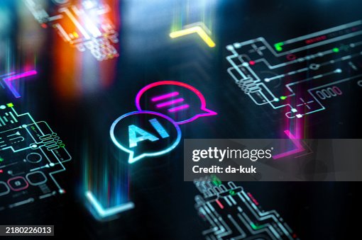 Artificial Intelligence and neural engine core. AI chat network concept futuristic background. AI Chatbot evolution and productivity. Futuristic AI Chat icon in world of technological progress and innovation Artificial Intelligence and neural engine core. AI chat network concept futuristic background. AI Chatbot evolution and productivity. Futuristic AI Chat icon in world of technological progress and innovation