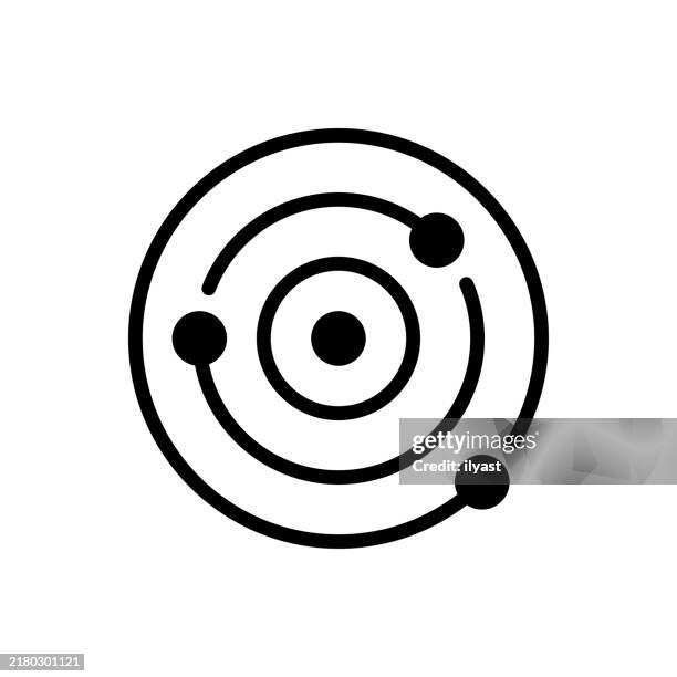 a simple line drawing of solar system - shooting star stock illustrations