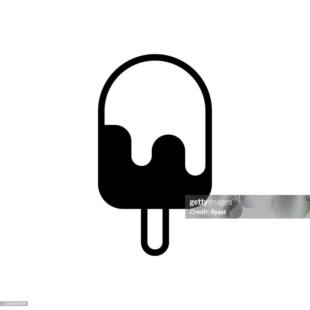 A simple line drawing of an Ice Cream.