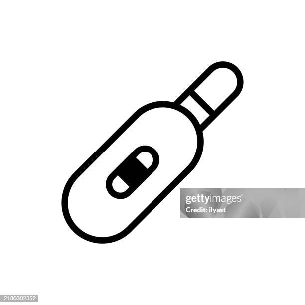 a simple line drawing of a pregnancy test - ovulation stock illustrations