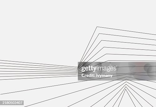 Abstract black and white building model wire frame line structure pattern background Abstract black and white building model wire frame line structure pattern background