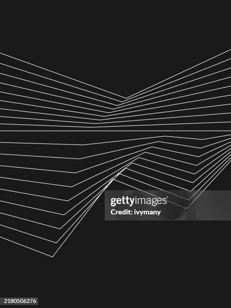 abstract black and white building exterior modern line pattern background - architect model stock illustrations