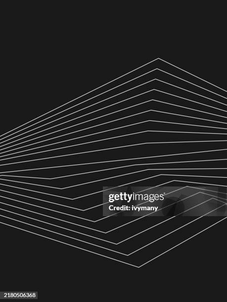 abstract black and white building exterior modern line pattern background - engineering plans stock illustrations