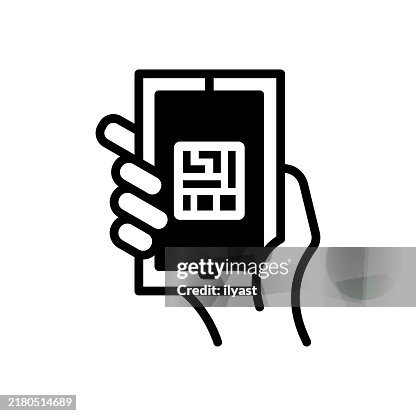 Orcode Drawing A Simple Line Drawing Of Qr Code Payment High-Res Vector Graphic ...