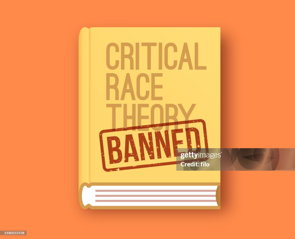 CRT Critical Race Theory Banned Book Ban Concept
