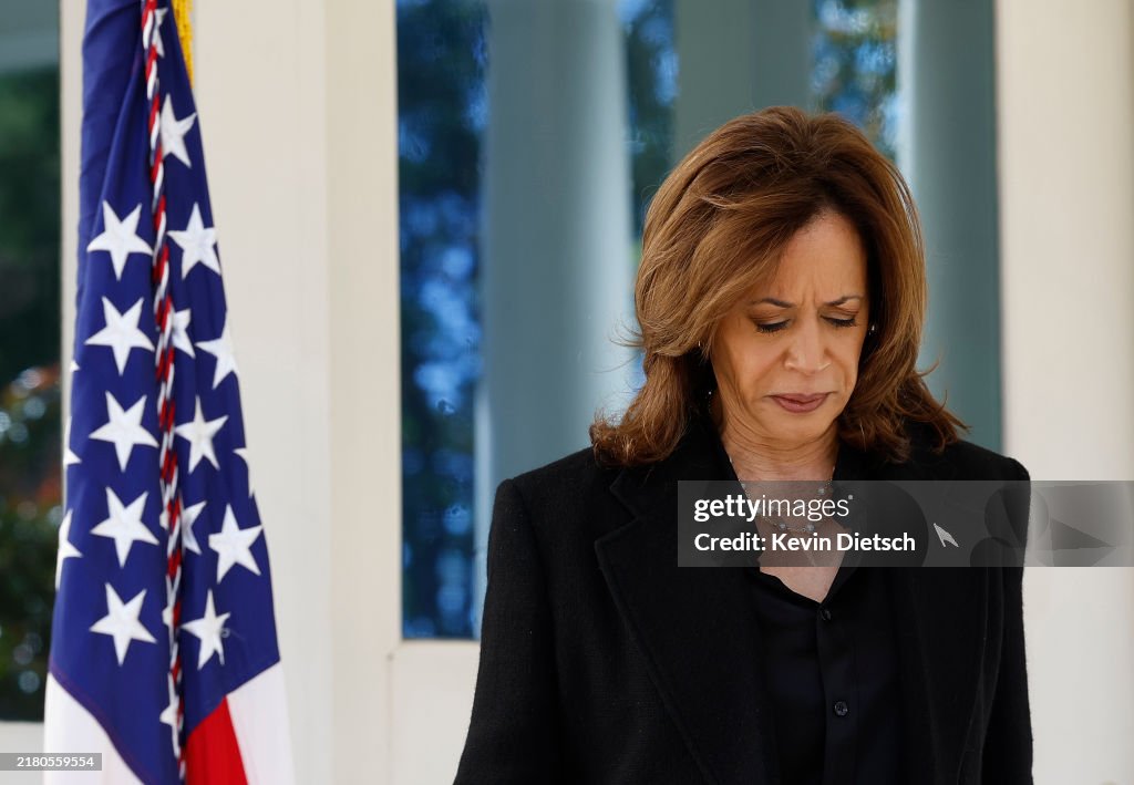Vice President Harris Speaks Outside Her Residence In D.C. Before Departing For Pennsylvania