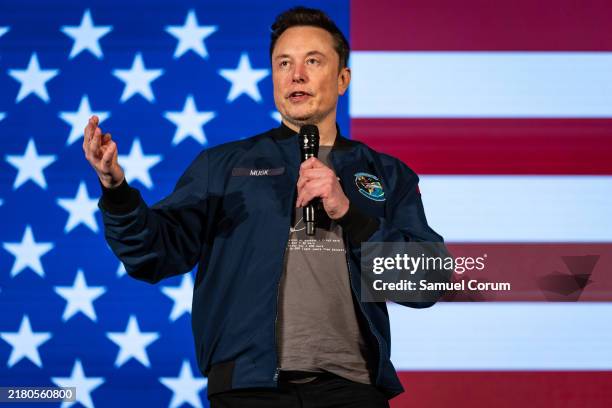 Elon Musk Holds Town Hall With Pennsylvania Voters in Lancaster, Fotografía de noticias