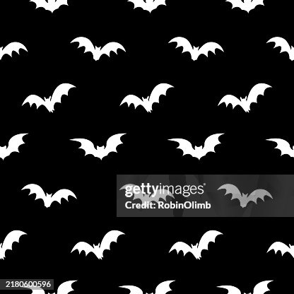 Bat Silhouettes Seamless Pattern Bat Silhouettes Seamless Pattern