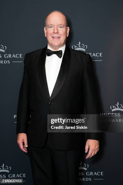 Prince Albert II of Monaco attends the Princess Grace Awards at The Pierre Hotel on October 23, 2024 in New York City.