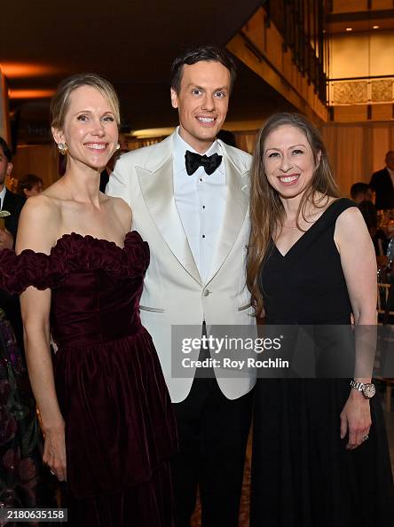 Clinto Rockefeller Indre Rockefeller, Robert Denning and Chelsea Clinton attend the ...