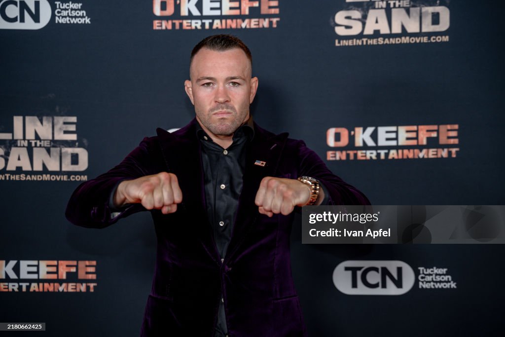 Colby Line Colby Covington attends the